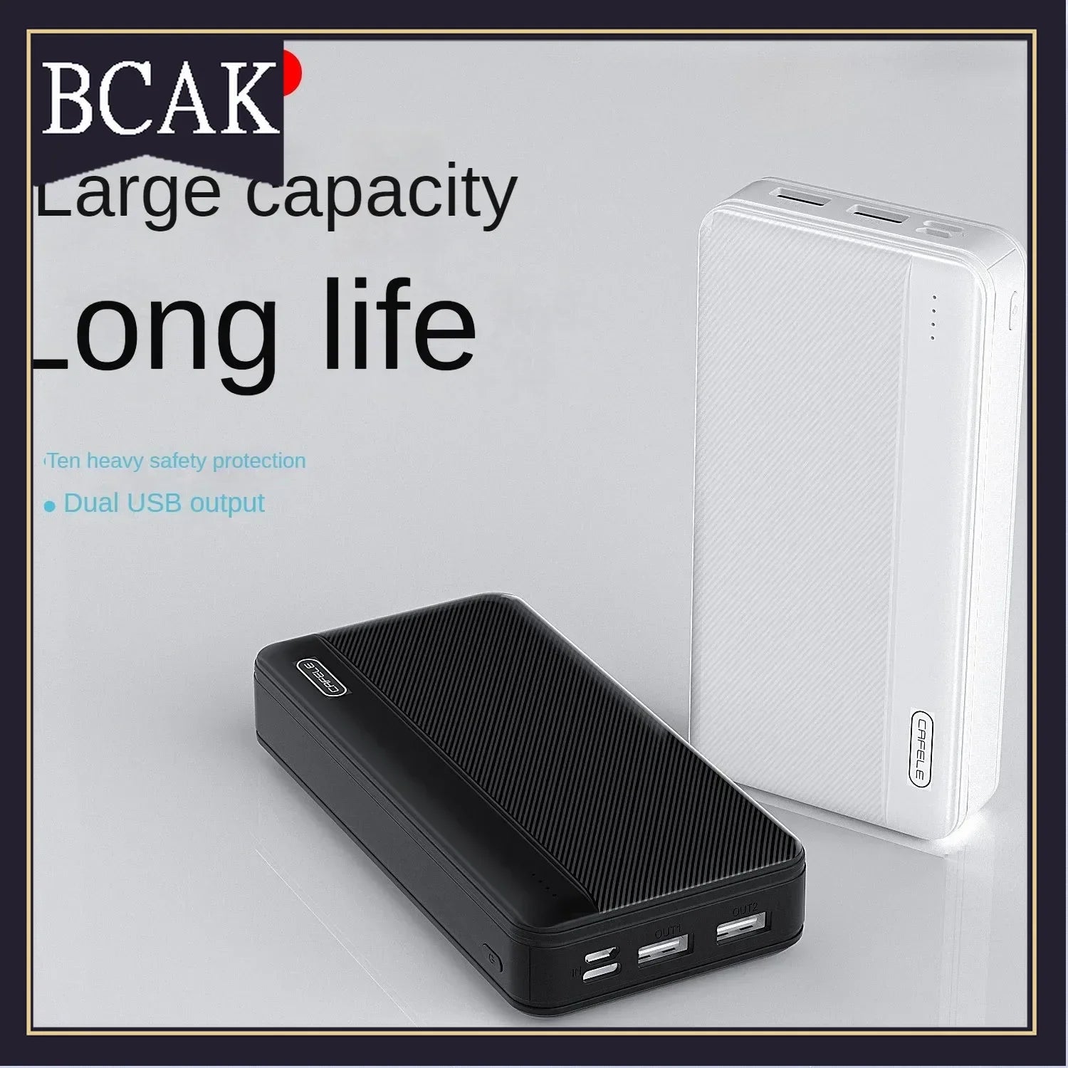 BCAK Power Bank - Large Capacity 10000mAh / 20000mAh Fast Charging for iPhone